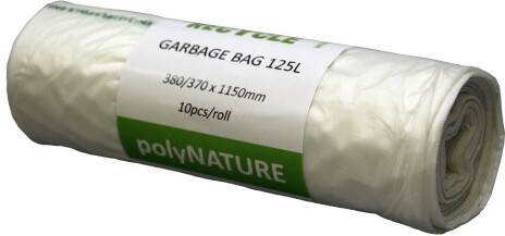 Sopsäck Polynature 125l vit 10