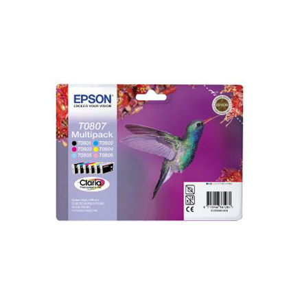 Bläckpatron Epson T0807-6färg