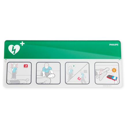 Skylt AED Awareness Placard gr