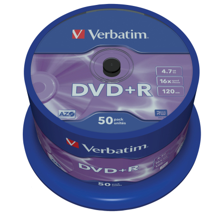 DVD+R Verbatim 16x 50/fp