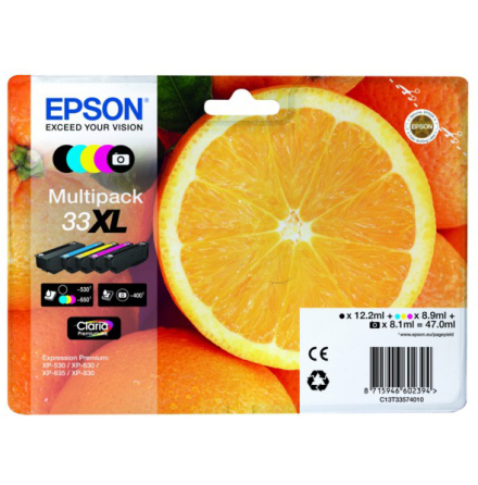 Bläck Epson 33XL CMYB/PB 5/fp