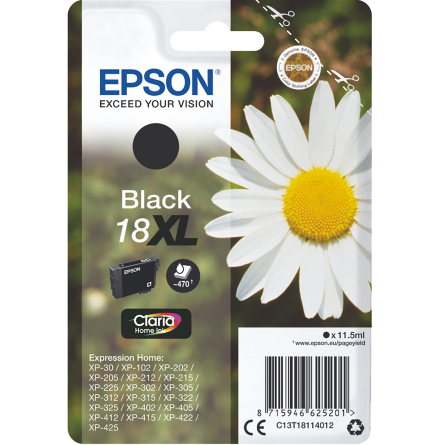 Bläck Epson 18XL svart