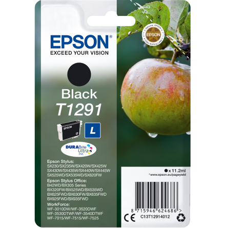 Bläck Epson T1291 svart