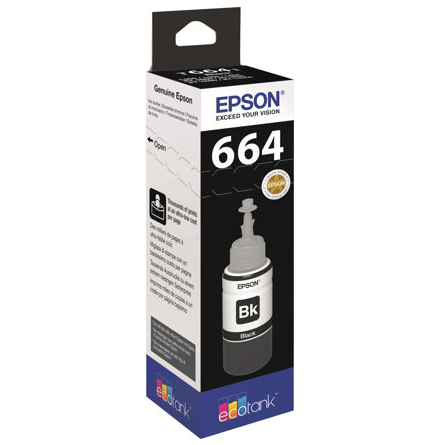 Bläck Epson 664 T6641 svart