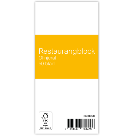Restaurangblock 50bl olinj