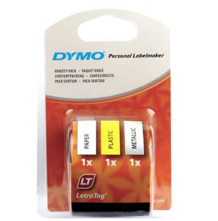 Mrkband Dymo LetraTag  3-pack