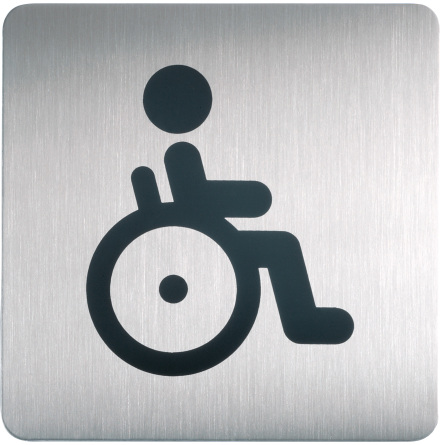 Symbolskylt WC handikapp