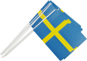 Flaggor svenska 20x25 cm 10 st