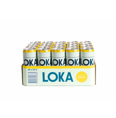 Loka Citron 33cl sleek can