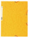 Snoddmapp A4 3-klaff gul