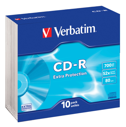 CD-R Verbatim Slimcase 10/fp