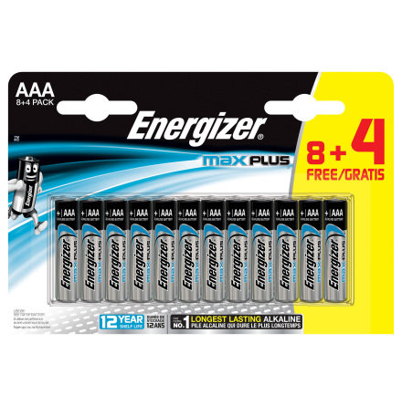 Batteri Max Plus Alka AAA 12p