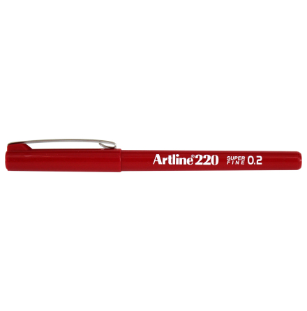 Fiberpenna Artline 220 röd