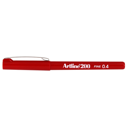 Fiberpenna Artline 200 röd