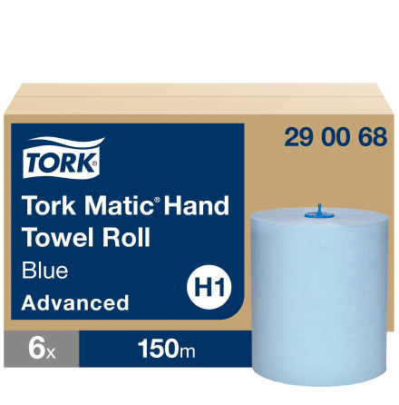 Handduk Tork Matic H1 blå 6/fp