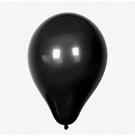 Ballonger rund svart 10/fp