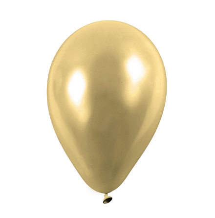 Ballonger rund 23cm guld 8/fp
