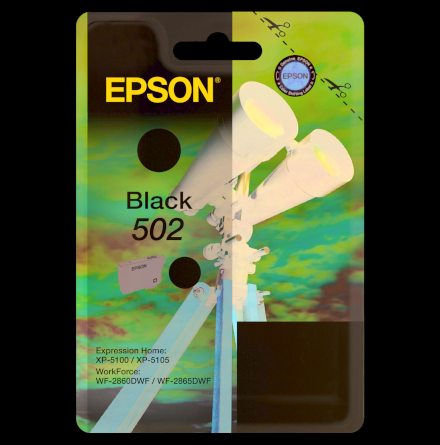Blck Epson T502 Svart