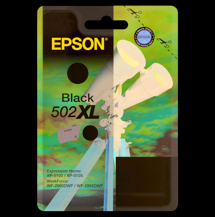 Blck Epson T502 Svart