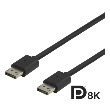 DisplayPort 1.4 kabel 2m svart