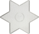 Prlplatta stjrna 15cm transp