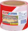 Varningsband 80mmx100m rd/vit