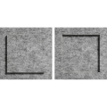 Ljudabsorbent Modern 2-p grtt