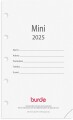 Kalender 2025 Mini kalend.sats
