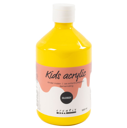 Akrylfrg blank 500ml gul
