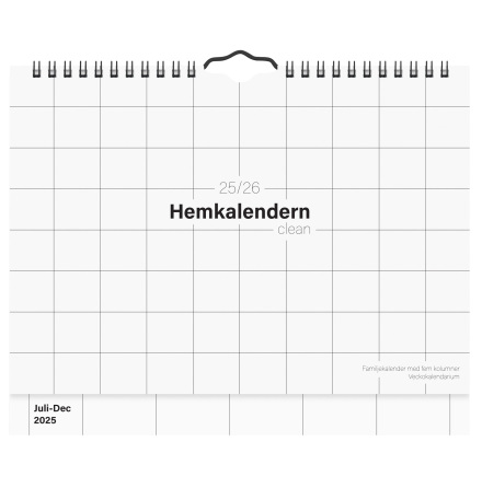 Hemkalendern Clean Vgg 25/26