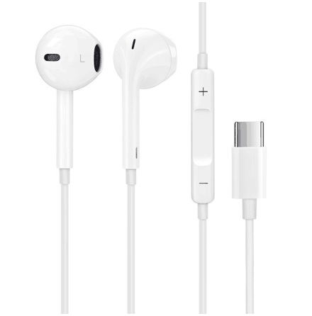 Trdade hrlurar in-ear. USB C