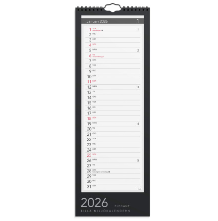 Vggkalender 2026 Lilla Milj