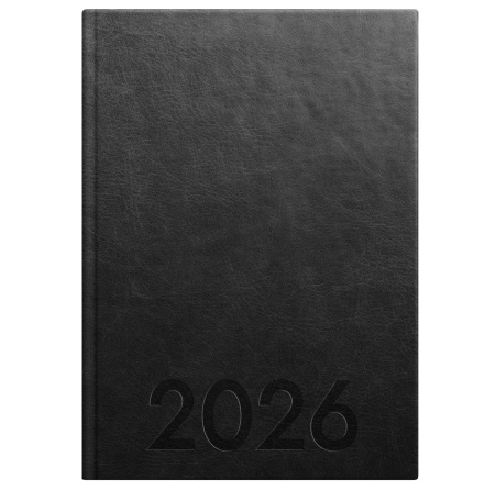 Kalender 2026 Weekly A5 svart