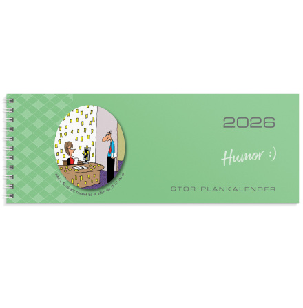 Stor Plankalender Humor 2026