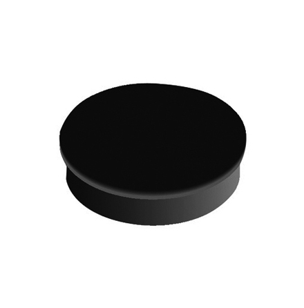 Magnet rund  20mm svart 10/fp